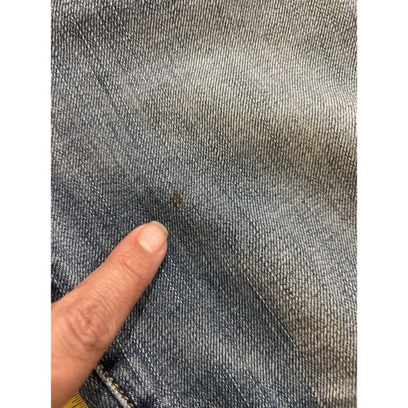 American Eagle Jeans Y2K Original Boot Low Rise Denim Jeans Distress Size 10 - Picture 10 of 10